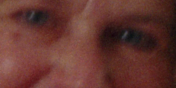 Eyes in a portrait, soft from a missed focus